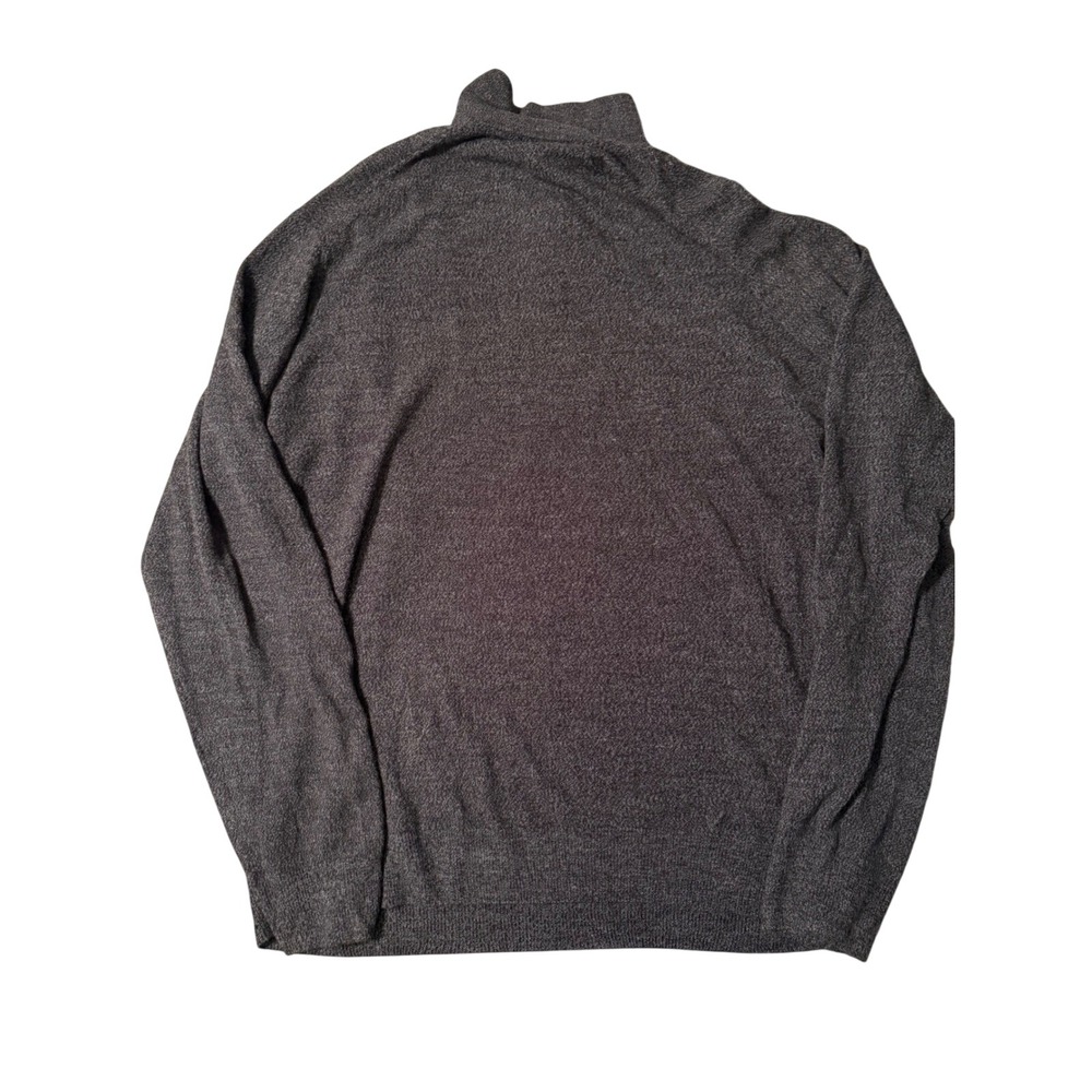 Dockers Mens Charcoal Heather Textured Knit Polo Shirt Long Sleeve 2XLT - Picture 3 of 4